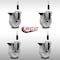 Service Caster 5'' Nylon Swivel 7/8'' Expanding Stem Caster Set with Brake, 4PK SCC-EX20S514-NYS-PLB-78-4 - alternate 3